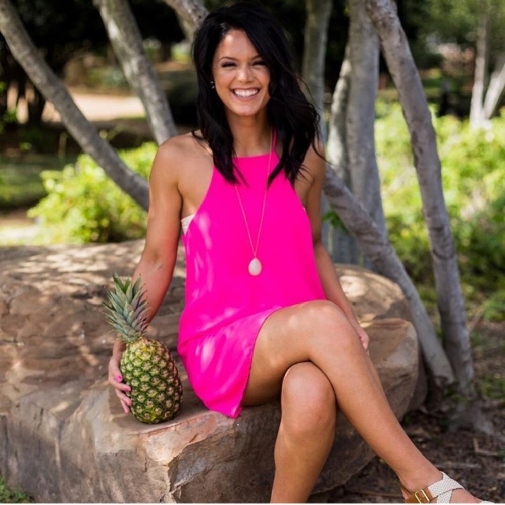 Hot pink let them eat cake dress